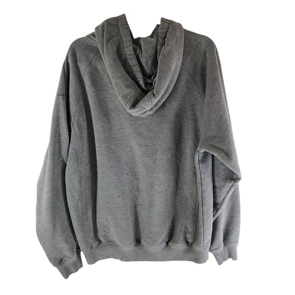 DeWalt Mens Heavy-Duty Gray Hoodie Logo Cotton Blend Fleece Lining L - Picture 4 of 6